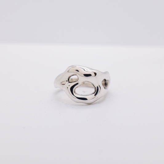 Molten Ring No. 039 - Handmade One of a Kind Ring in Recycled Silver