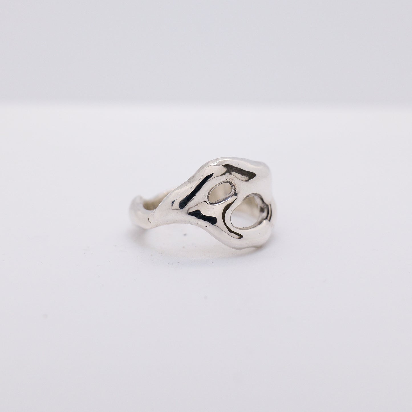 Molten Ring No. 039 - Handmade One of a Kind Ring in Recycled Silver