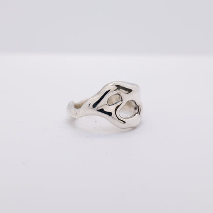 Molten Ring No. 039 - Handmade One of a Kind Ring in Recycled Silver