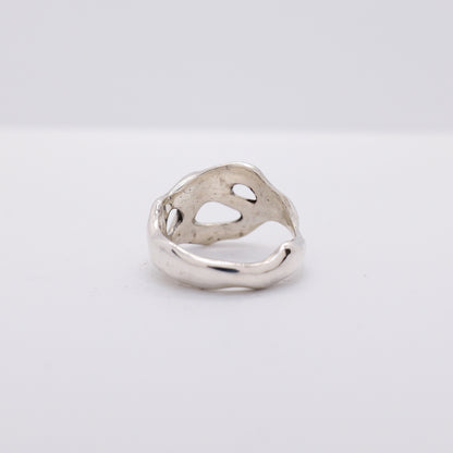 Molten Ring No. 039 - Handmade One of a Kind Ring in Recycled Silver