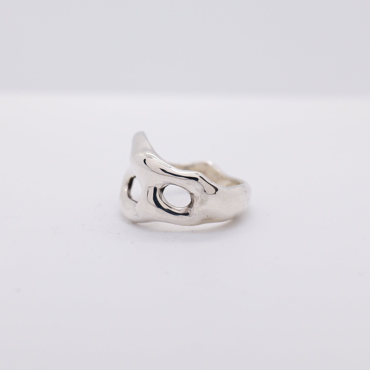 Molten Ring No. 039 - Handmade One of a Kind Ring in Recycled Silver
