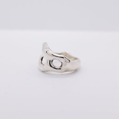 Molten Ring No. 039 - Handmade One of a Kind Ring in Recycled Silver