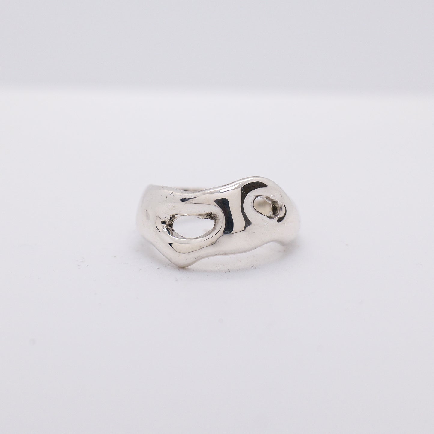 Molten Ring No. 040 - Handmade One of a Kind Ring in Recycled Silver