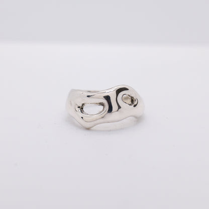 Molten Ring No. 040 - Handmade One of a Kind Ring in Recycled Silver