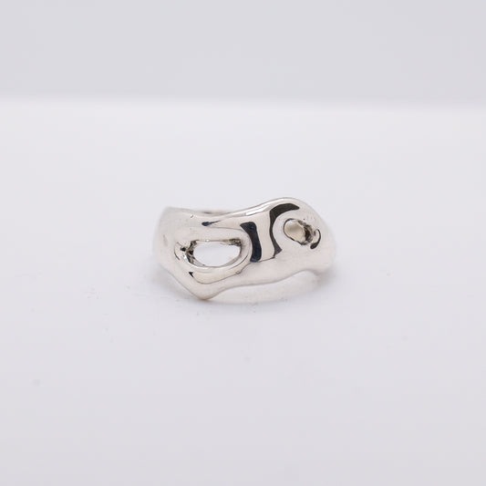 Molten Ring No. 040 - Handmade One of a Kind Ring in Recycled Silver