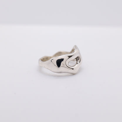 Molten Ring No. 040 - Handmade One of a Kind Ring in Recycled Silver