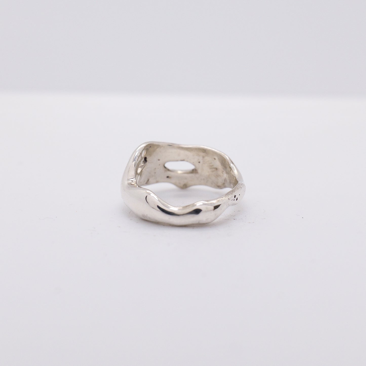Molten Ring No. 040 - Handmade One of a Kind Ring in Recycled Silver