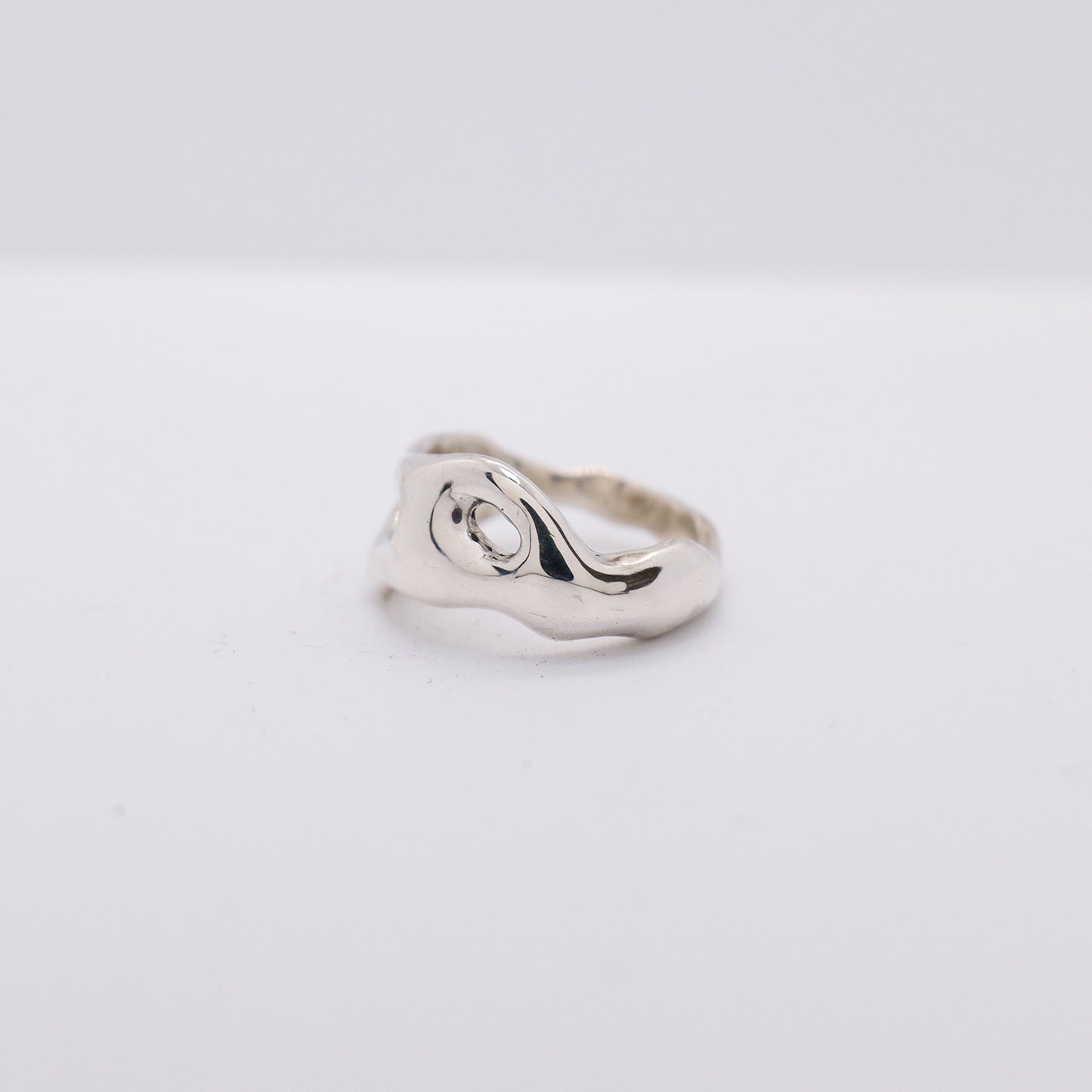 Molten Ring No. 040 - Handmade One of a Kind Ring in Recycled Silver