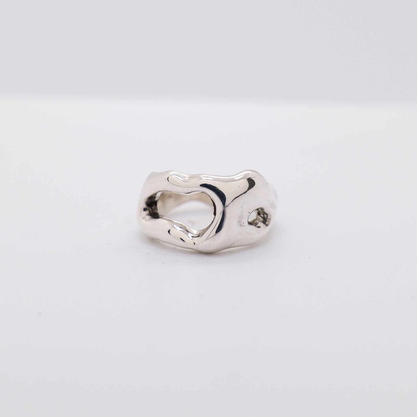 Molten Ring No. 041 - Handmade One of a Kind Ring in Recycled Silver