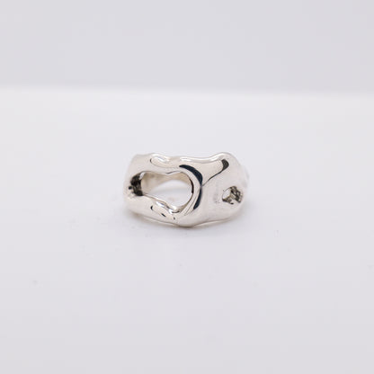 Molten Ring No. 041 - Handmade One of a Kind Ring in Recycled Silver