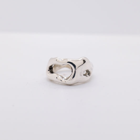 Molten Ring No. 041 - Handmade One of a Kind Ring in Recycled Silver