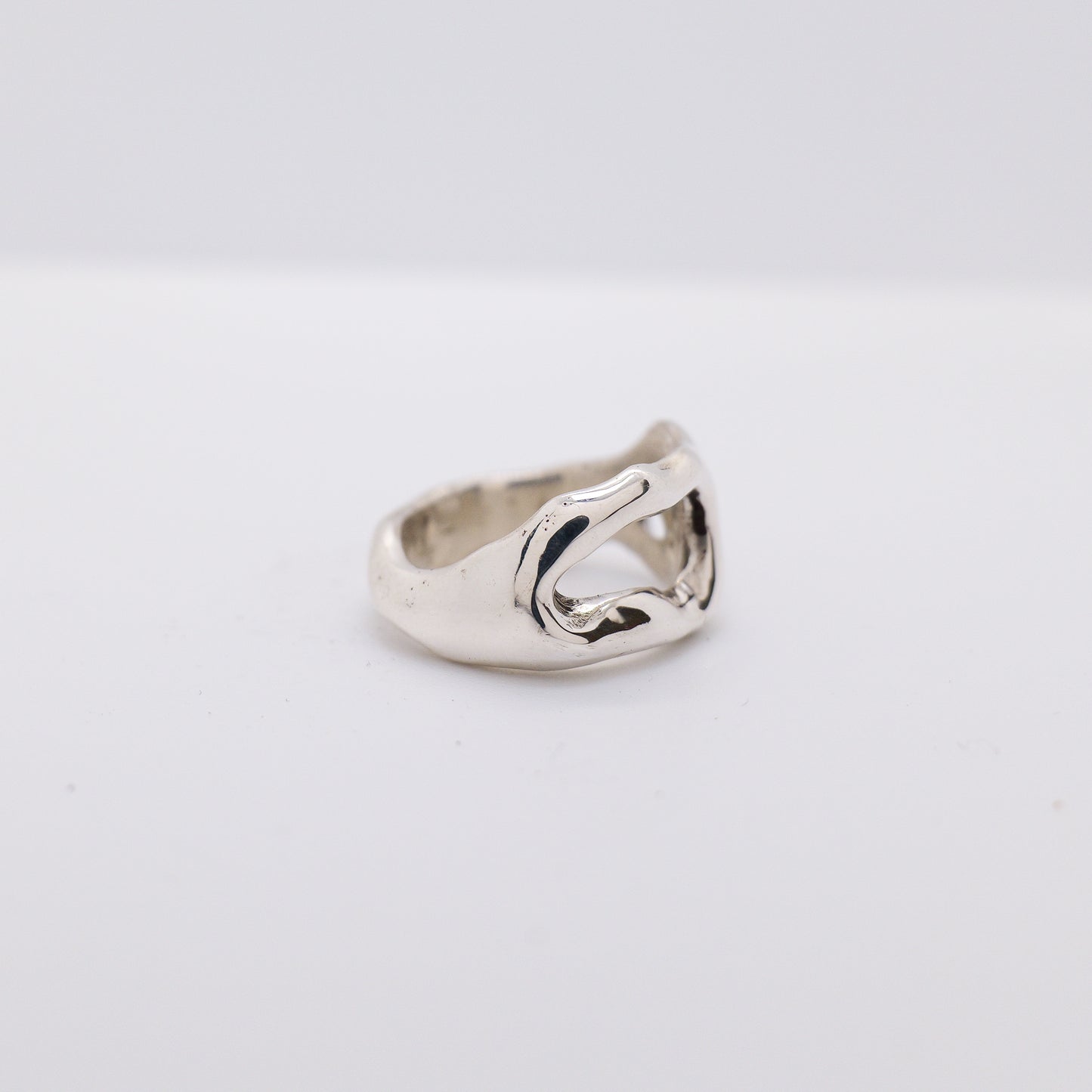 Molten Ring No. 041 - Handmade One of a Kind Ring in Recycled Silver