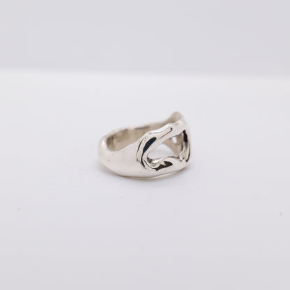 Molten Ring No. 041 - Handmade One of a Kind Ring in Recycled Silver