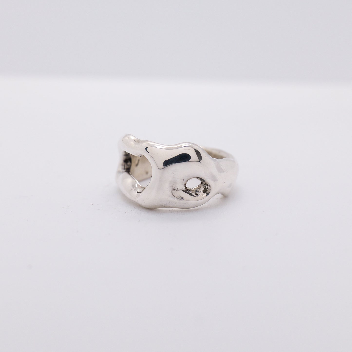 Molten Ring No. 041 - Handmade One of a Kind Ring in Recycled Silver