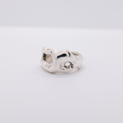 Molten Ring No. 041 - Handmade One of a Kind Ring in Recycled Silver