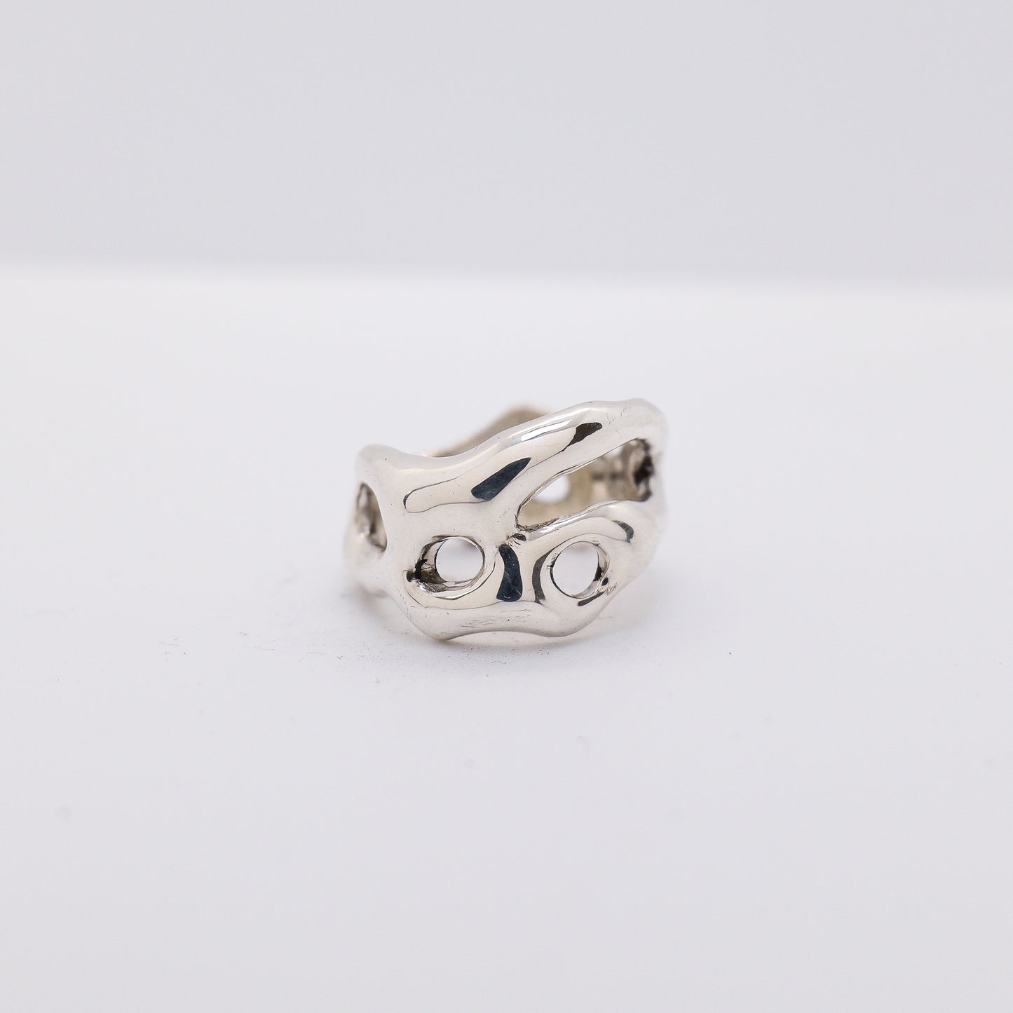 Molten Ring No. 042 - Handmade One of a Kind Ring in Recycled Silver