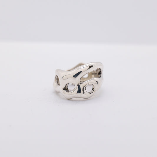 Molten Ring No. 042 - Handmade One of a Kind Ring in Recycled Silver