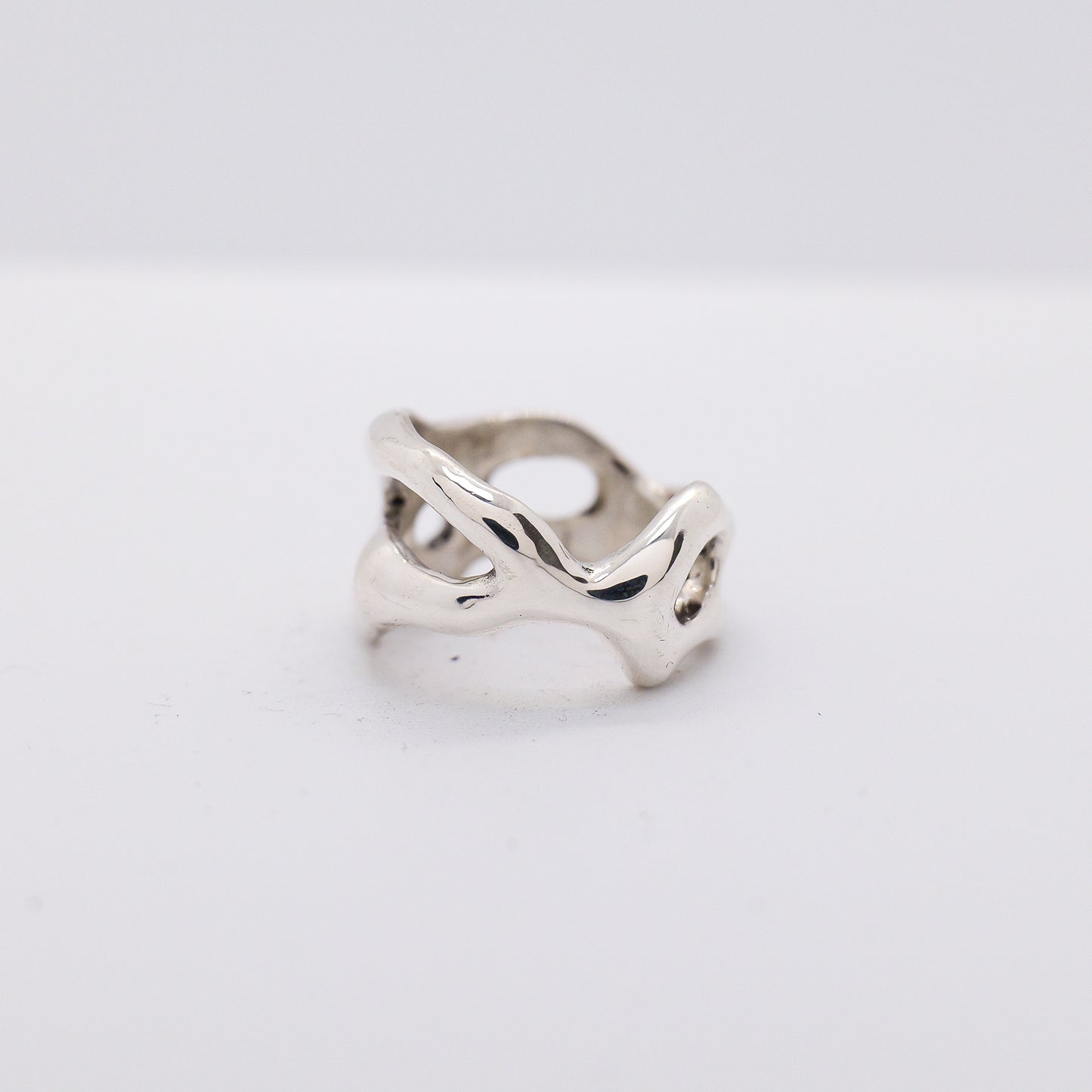 Molten Ring No. 042 - Handmade One of a Kind Ring in Recycled Silver