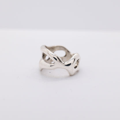 Molten Ring No. 042 - Handmade One of a Kind Ring in Recycled Silver