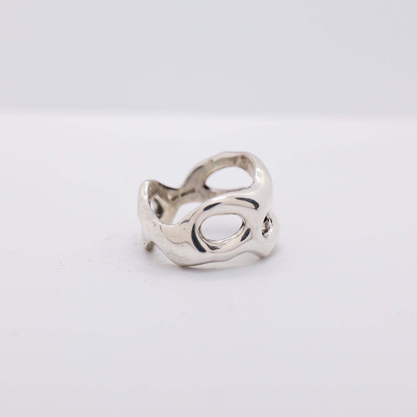 Molten Ring No. 042 - Handmade One of a Kind Ring in Recycled Silver
