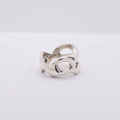 Molten Ring No. 042 - Handmade One of a Kind Ring in Recycled Silver