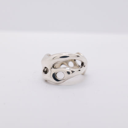 Molten Ring No. 042 - Handmade One of a Kind Ring in Recycled Silver