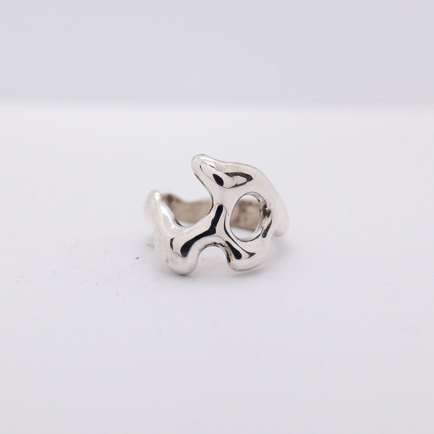 Molten Ring No. 043 - Handmade One of a Kind Ring in Recycled Silver