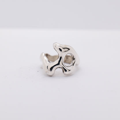 Molten Ring No. 043 - Handmade One of a Kind Ring in Recycled Silver