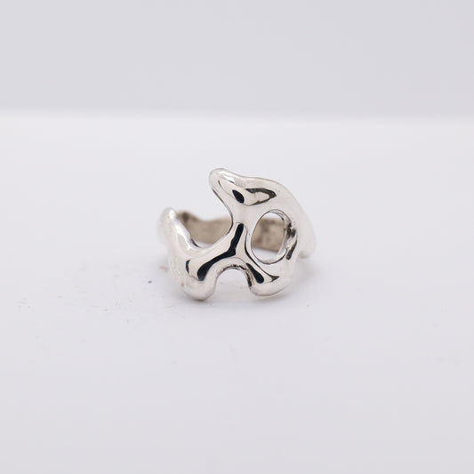 Molten Ring No. 043 - Handmade One of a Kind Ring in Recycled Silver