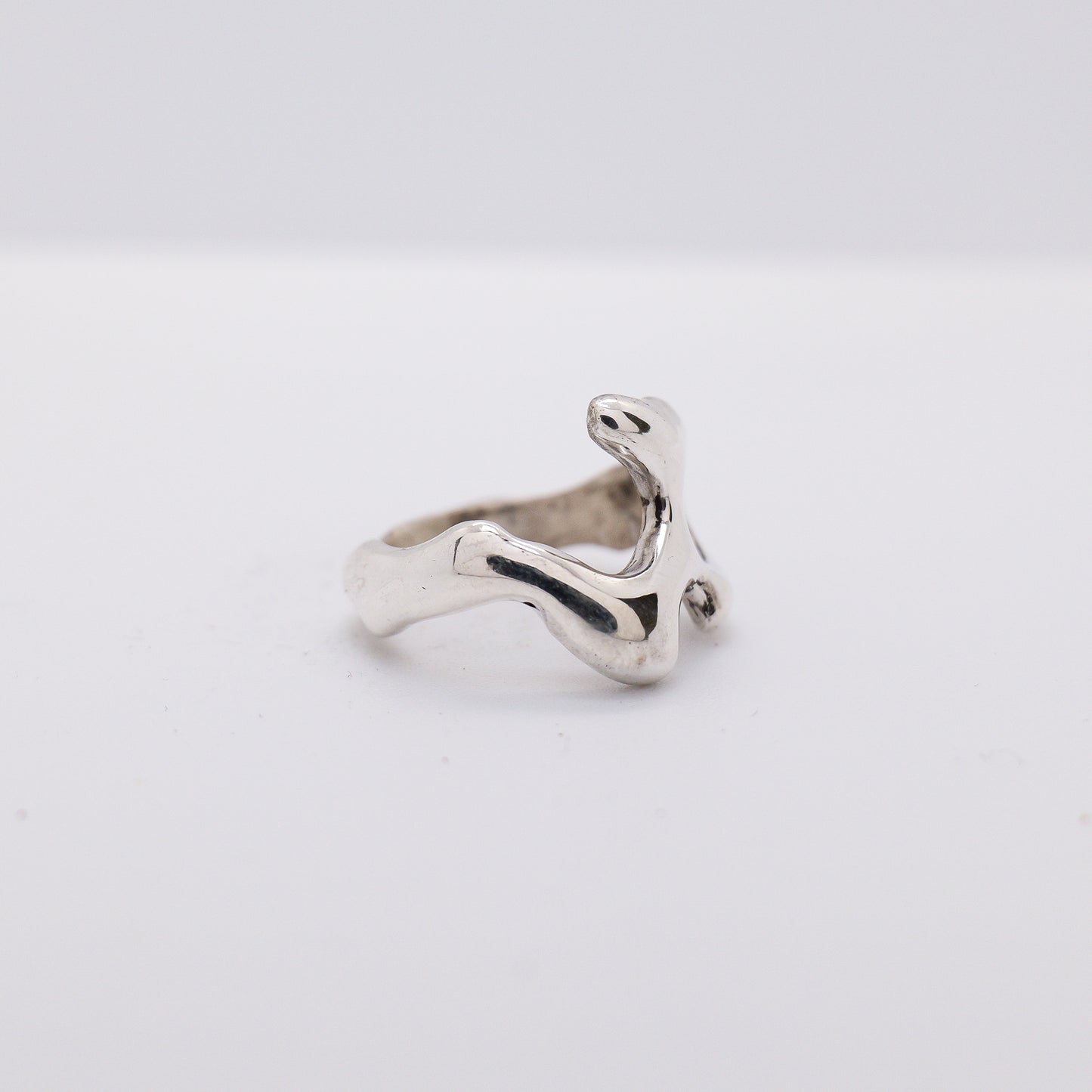 Molten Ring No. 043 - Handmade One of a Kind Ring in Recycled Silver