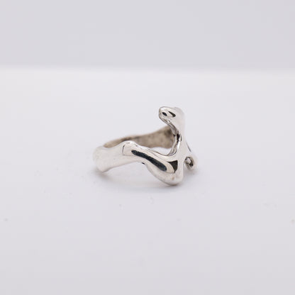 Molten Ring No. 043 - Handmade One of a Kind Ring in Recycled Silver