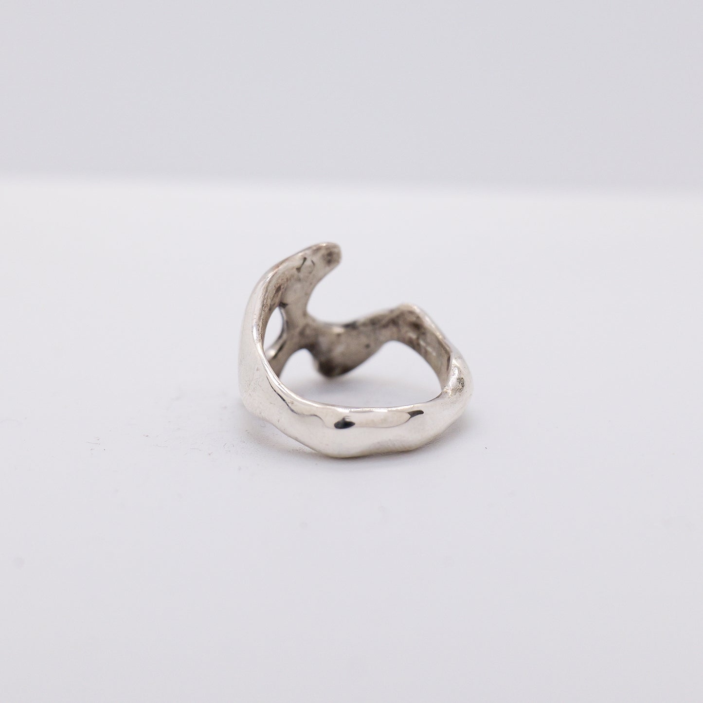 Molten Ring No. 043 - Handmade One of a Kind Ring in Recycled Silver