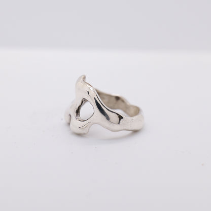 Molten Ring No. 043 - Handmade One of a Kind Ring in Recycled Silver