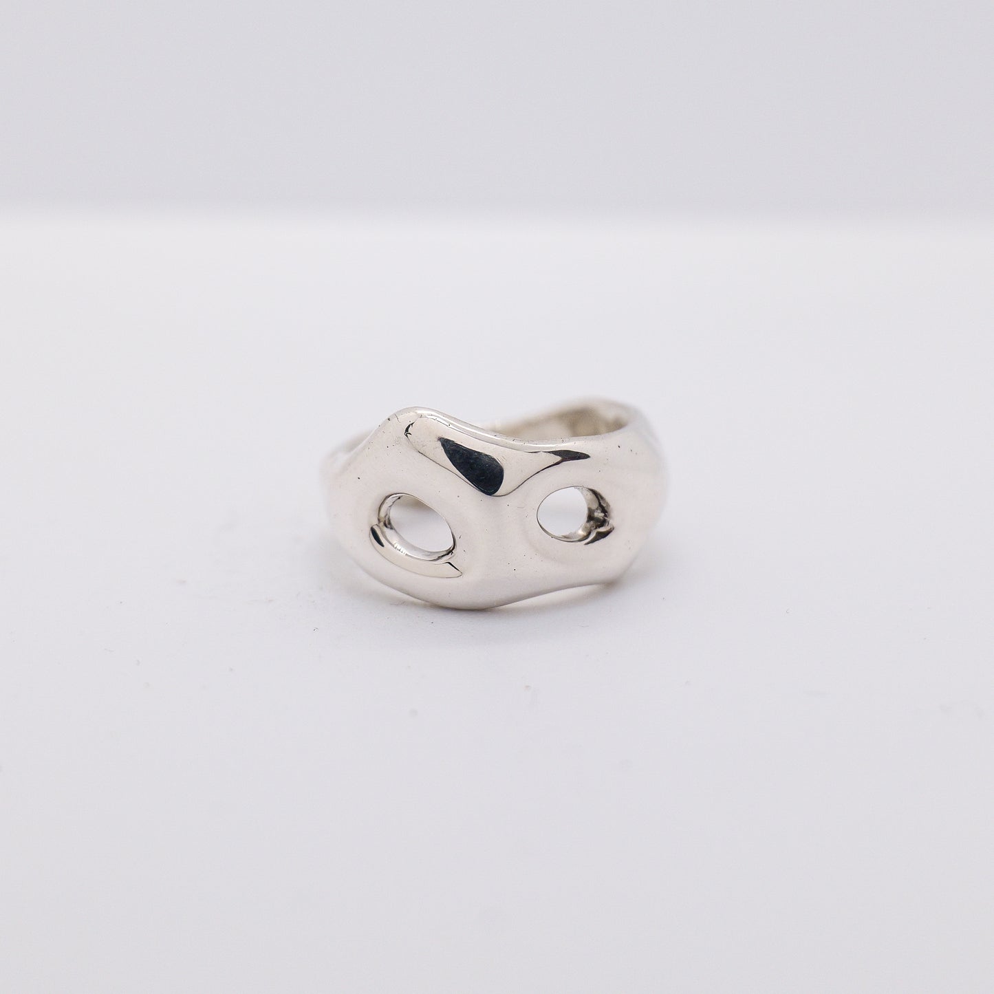 Molten Ring No. 044 - Handmade One of a Kind Ring in Recycled Silver