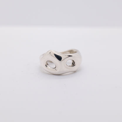 Molten Ring No. 044 - Handmade One of a Kind Ring in Recycled Silver