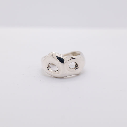 Molten Ring No. 044 - Handmade One of a Kind Ring in Recycled Silver