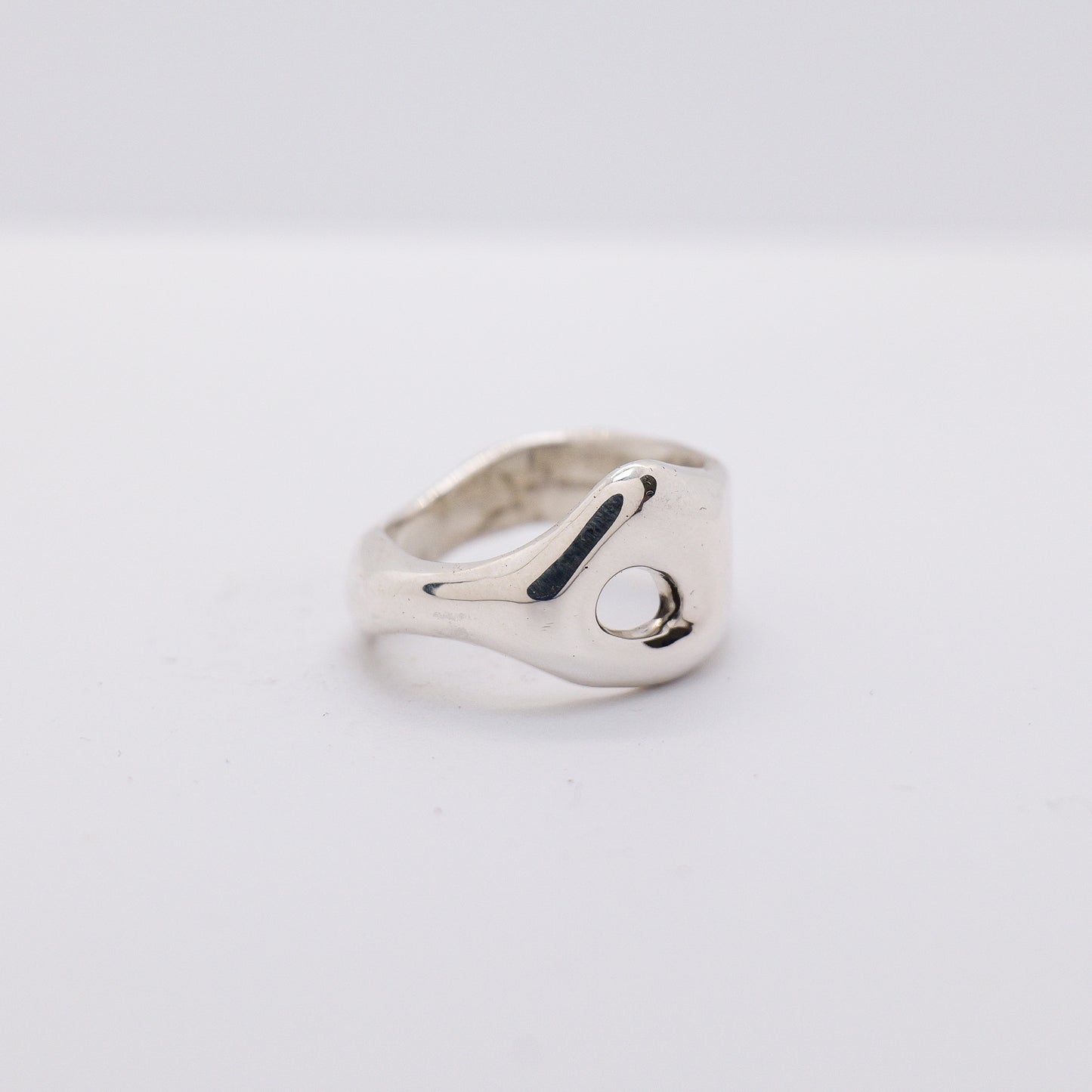 Molten Ring No. 044 - Handmade One of a Kind Ring in Recycled Silver
