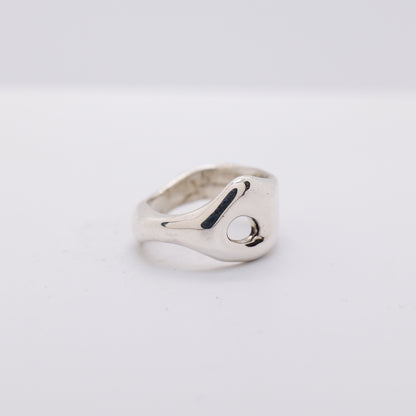 Molten Ring No. 044 - Handmade One of a Kind Ring in Recycled Silver