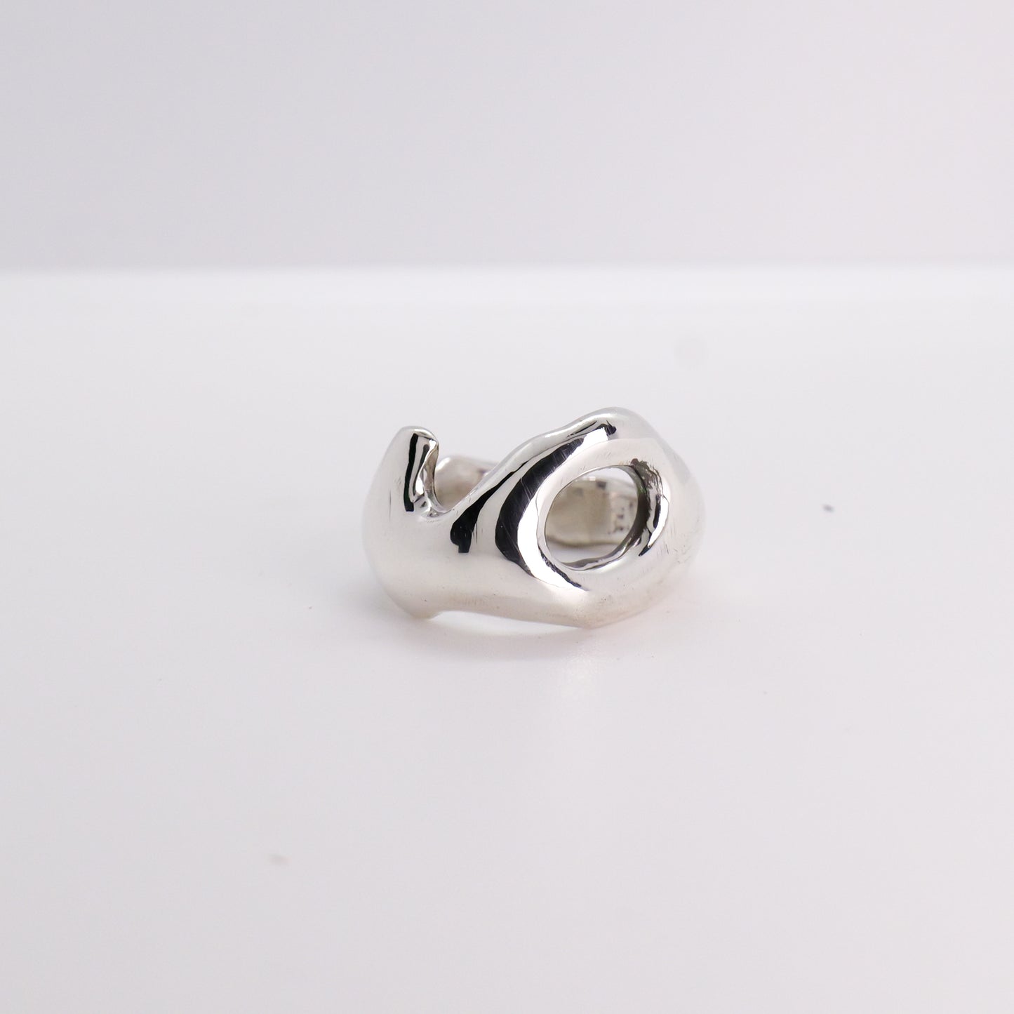 Molten Ring No. 046 - Handmade One of a Kind Ring in Recycled Silver