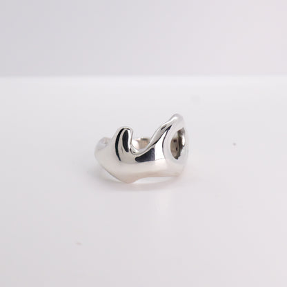 Molten Ring No. 046 - Handmade One of a Kind Ring in Recycled Silver