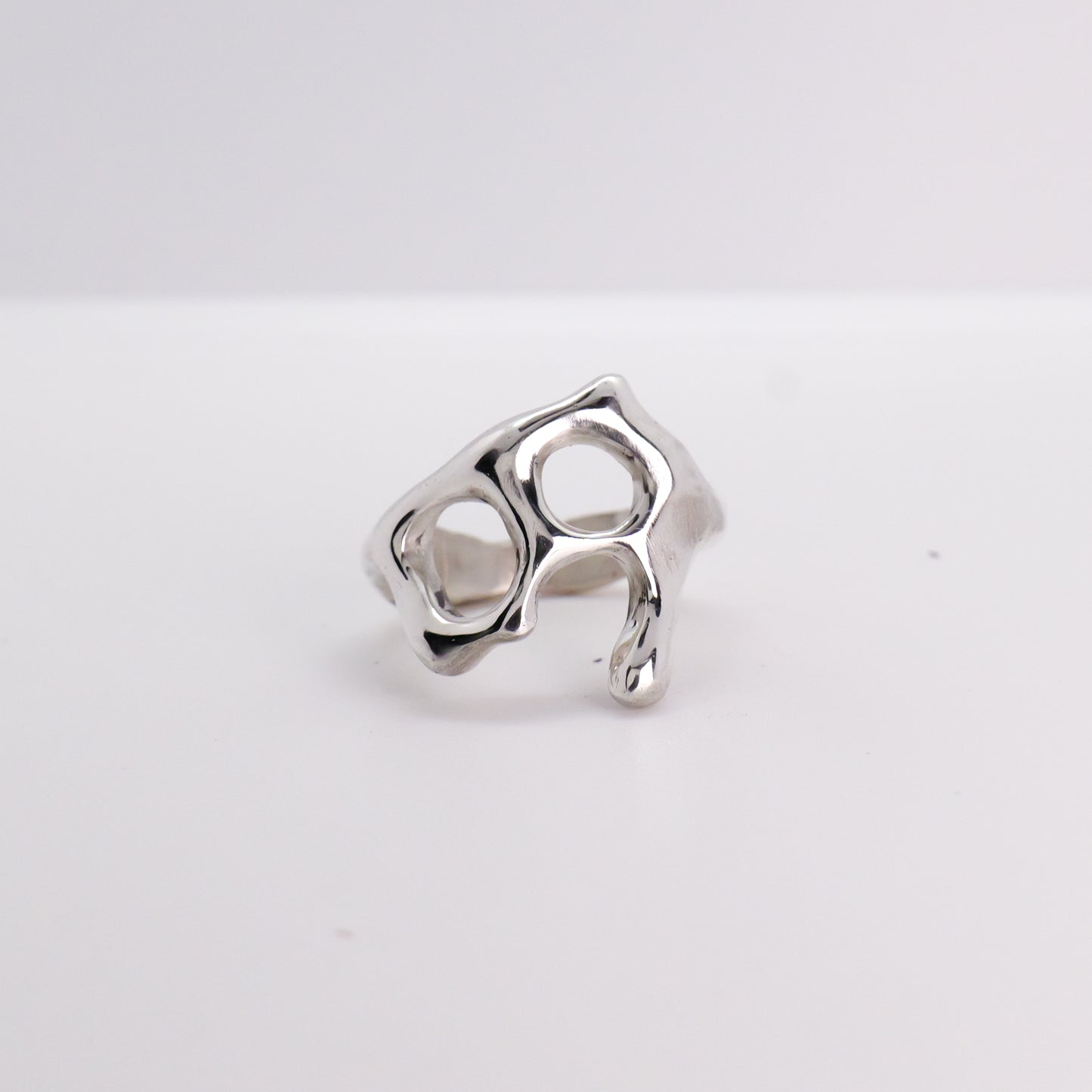 Molten Ring No. 047 - Handmade One of a Kind Ring in Recycled Silver