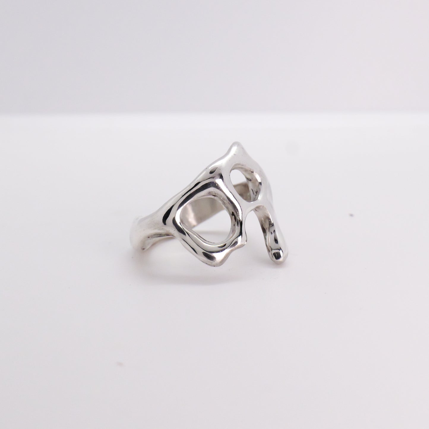 Molten Ring No. 047 - Handmade One of a Kind Ring in Recycled Silver