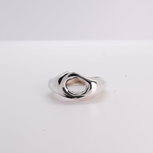 Molten Ring No. 048 - Handmade One of a Kind Ring in Recycled Silver