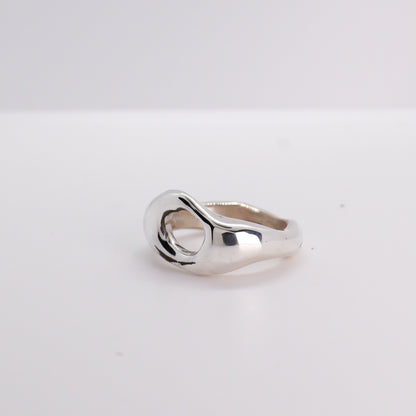 Molten Ring No. 048 - Handmade One of a Kind Ring in Recycled Silver