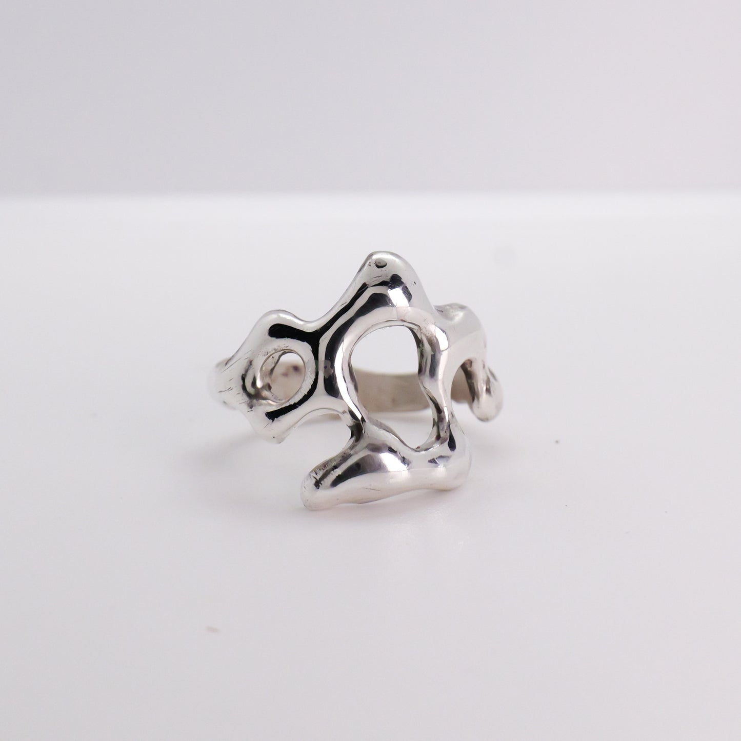 Molten Ring No. 049 - Handmade One of a Kind Ring in Recycled Silver