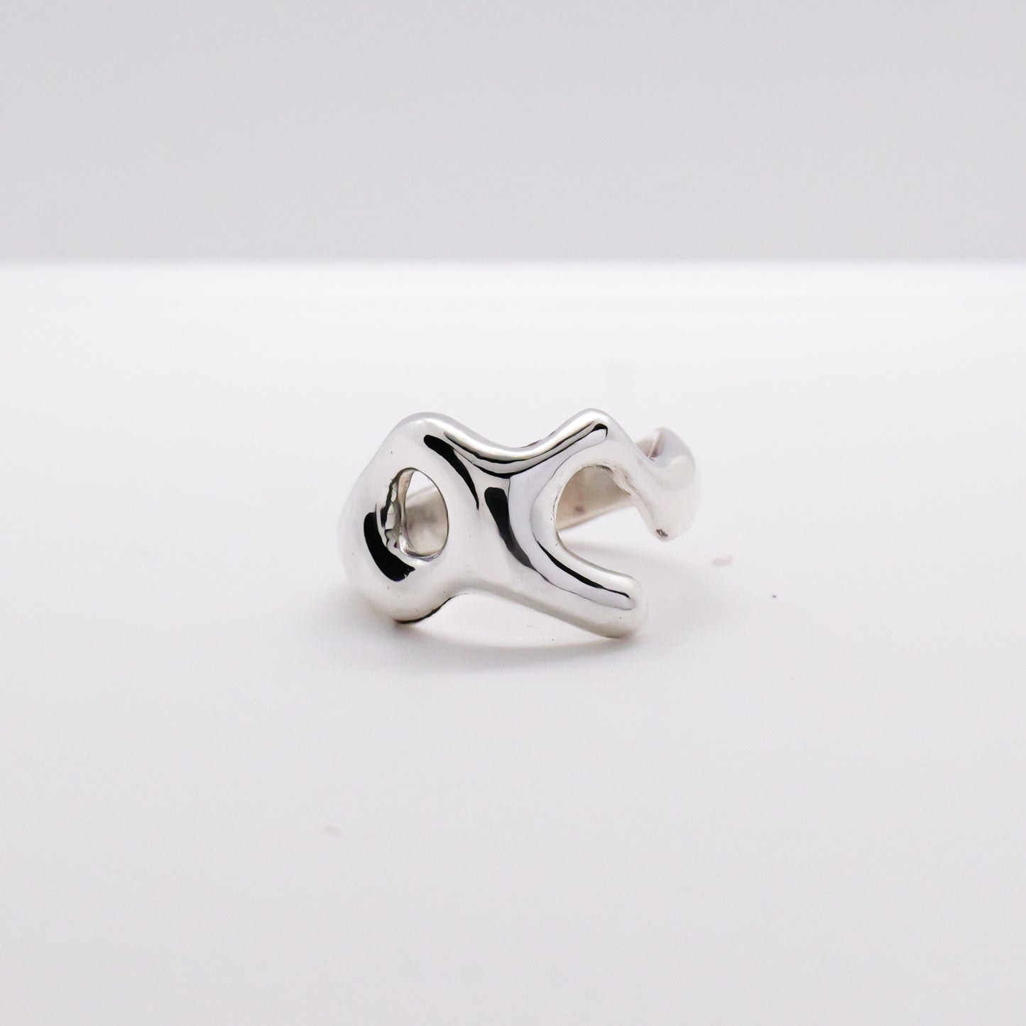 Molten Ring No. 050 - Handmade One of a Kind Ring in Recycled Silver