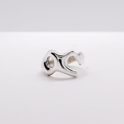 Molten Ring No. 050 - Handmade One of a Kind Ring in Recycled Silver
