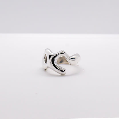 Molten Ring No. 050 - Handmade One of a Kind Ring in Recycled Silver