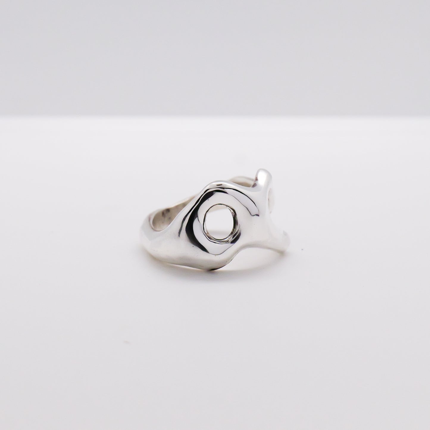 Molten Ring No. 050 - Handmade One of a Kind Ring in Recycled Silver