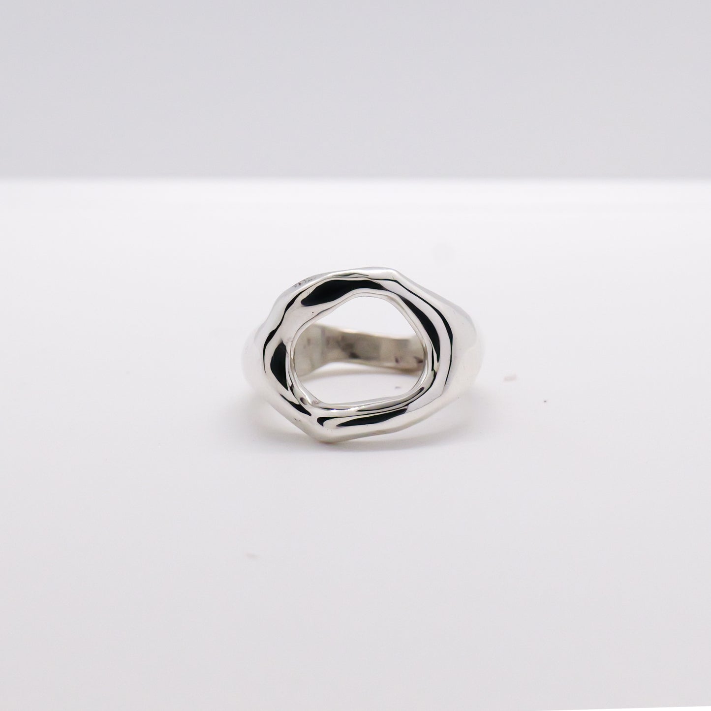 Molten Ring No. 051 - Handmade One of a Kind Ring in Recycled Silver